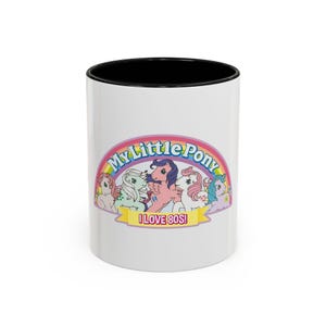 Taza de café con el motivo &quot;Me encantan los años 80&quot; de My Little Pony (11 oz y 15 oz)