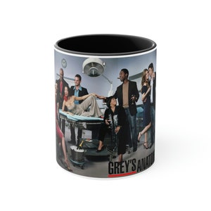 Grey&#39;s Anatomy Cast in regular clothes Fan Gear Accent Coffee Mug, 11oz
