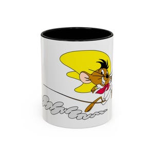 Caneca de café Speedy Gonzales com estampa de rato Looney Toons, 11 onças