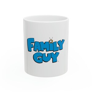 Ceramiczny kubek z kreskówkową postacią Family Guy, 11 uncji