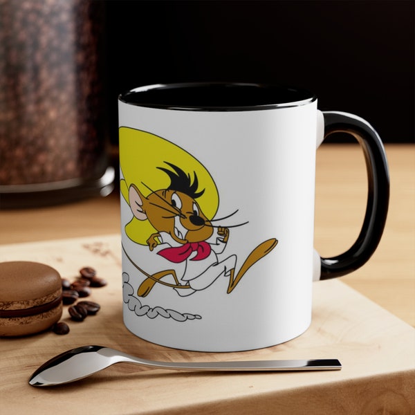Speedy Gonzales Throwback Looney Toons Cartoon Maus schneller Akzent Kaffeetasse, 11 Unze