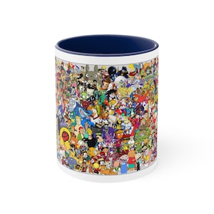 Caneca de café com detalhes do Bob Esponja escuro, desenhos animados da Nickelodeon dos anos 1990 e 200-0, tudo o que você tem medo do escuro, 11 onças