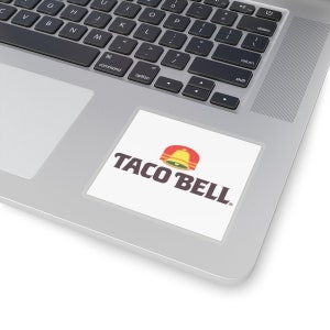 Taco Bell Sticker Classic Retro Logo 1970s 1980s 1990s Kiss-Cut Stickers