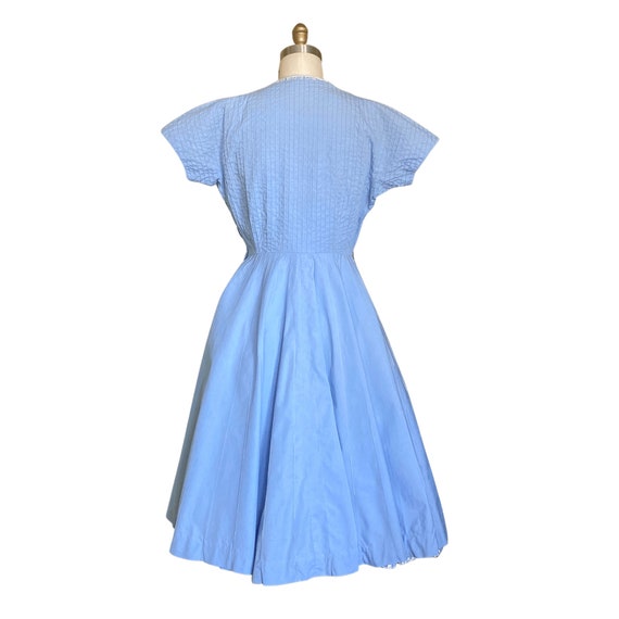 1950s Dress | Vintage 1950s Light Blue Pearls & R… - image 8