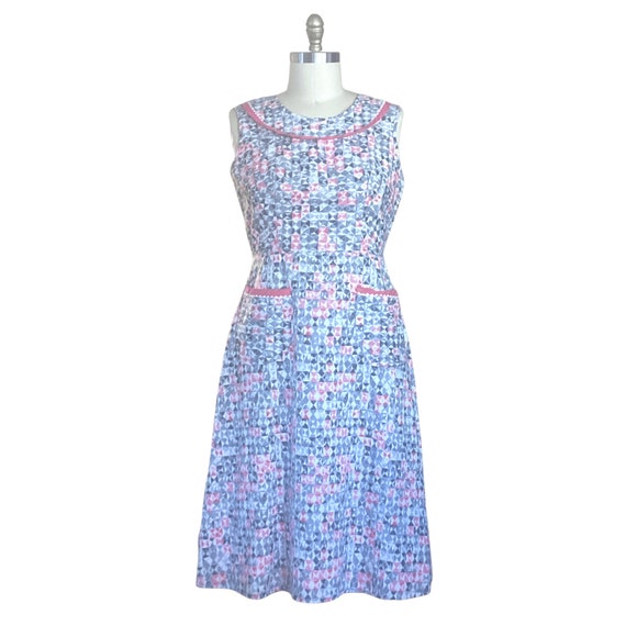 1950s Plus Size Dress | Vintage 50s Volup Pink Gr… - image 1