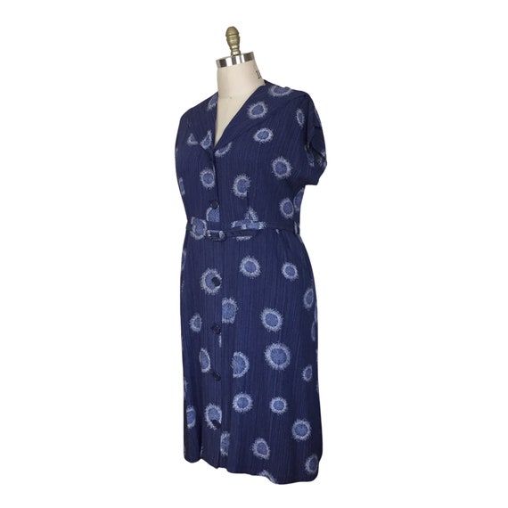 1950s Plus Size Dress | Vintage 50s Volup Light B… - image 2