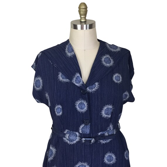 1950s Plus Size Dress | Vintage 50s Volup Light B… - image 3