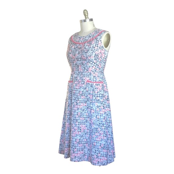 1950s Plus Size Dress | Vintage 50s Volup Pink Gr… - image 2