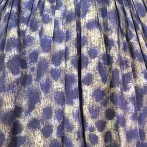 1950s Vintage Lavender Leopard Party Full Skirt Dress