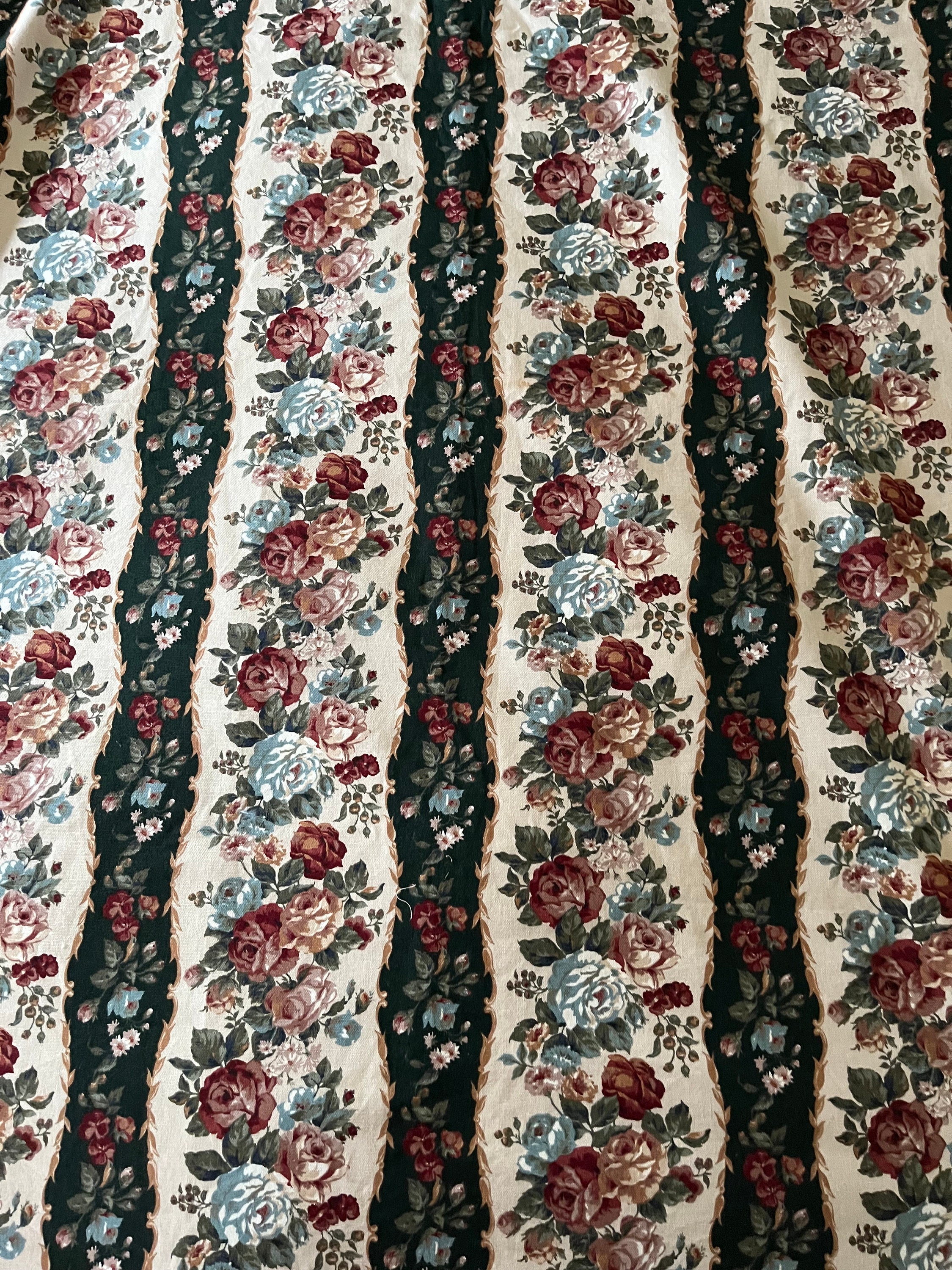Vintage Fabric Piece 45 Cm W X 56 Cm L , House N Home Fabrics