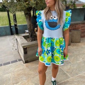 Reworked Cookie Monster Dress