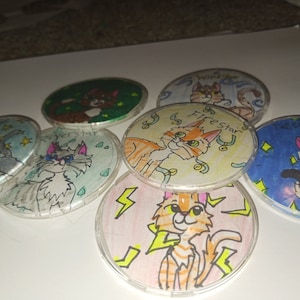 Warrior cats Leader button pins