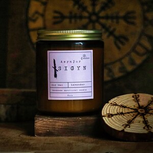 SIGYN Deity Devotional Handmade Wood Wick Soy Scented Candle