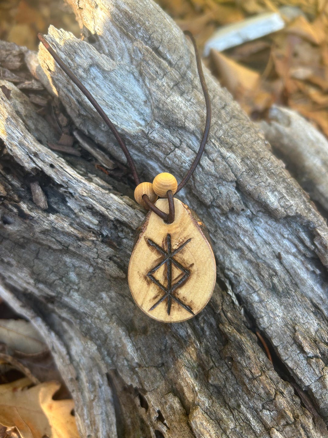 Protection Bind Rune Hand Made Pendant - Etsy