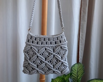 Macramé handbag Macramé shoulder bag Women handbag