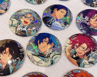 Ensemble Stars Japan offizielles Glitzer-Abzeichen zum 9-jährigen Jubiläum