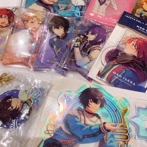 Artículos acrílicos colectivos oficiales de Ensemble Stars: soporte de acrílico // bloque de acrílico // llavero de acrílico