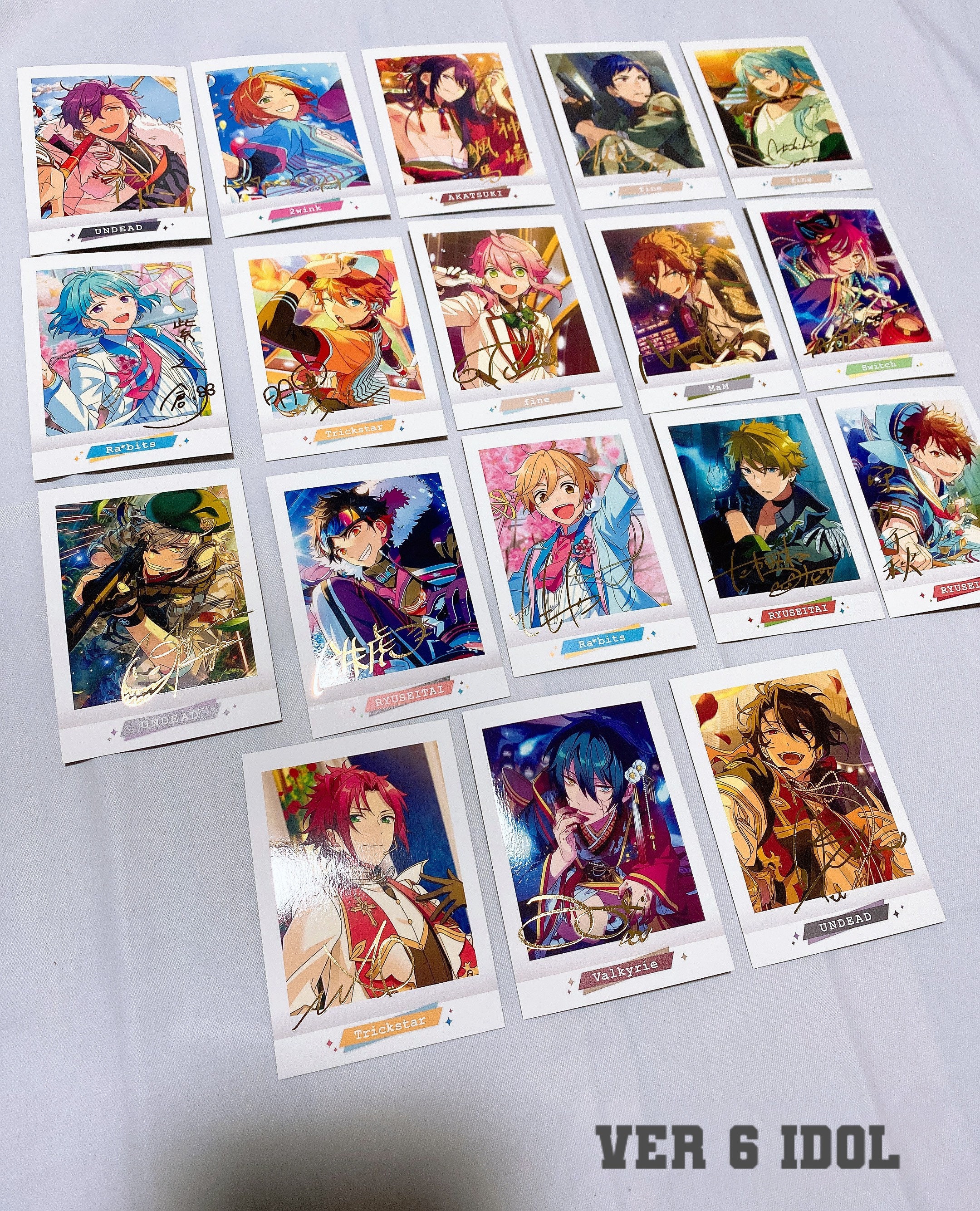 あんさんぶるスターズ！日本公式サイン入りぱしゃこれカード - Etsy 日本