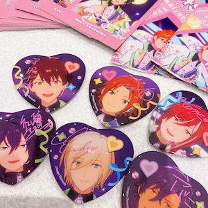 Ensemble Stars Japan officiële 7e verjaardag Pashakore-kaart // hartbadge