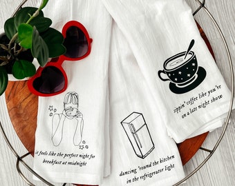 Burning Red Kitchen Towels | All Too Well Gifts