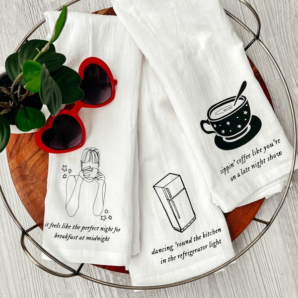 Burning Red Kitchen Towels | All Too Well Gifts