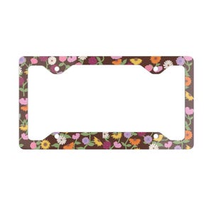 Floral Surprise Song Metal License Plate Frame | Car Accessories | Gift for Taylor Fans