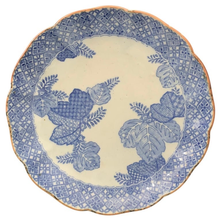 Assiette à Soupe Chinoise Inspirée de La Famille Bleue Compagnie Des Indes, Milieu Du 19Ème Siècle