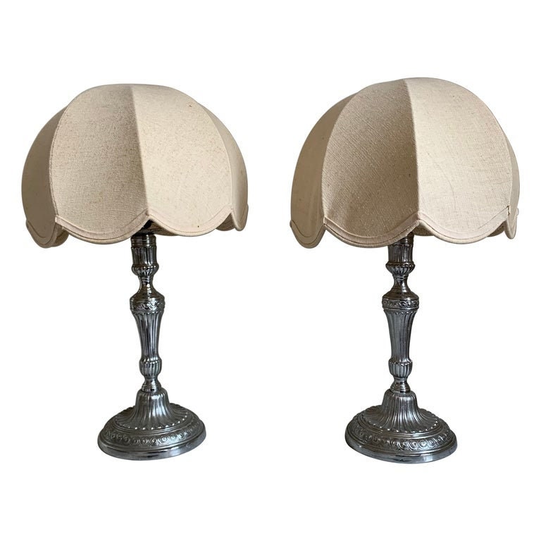 Paire de Lampes Style Louis Xvi Vintage