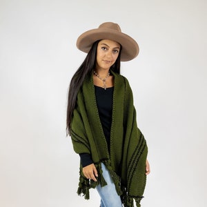 Unisex Pashmina Woven to the Loom by Hand.  Made by artisans from Argentina.