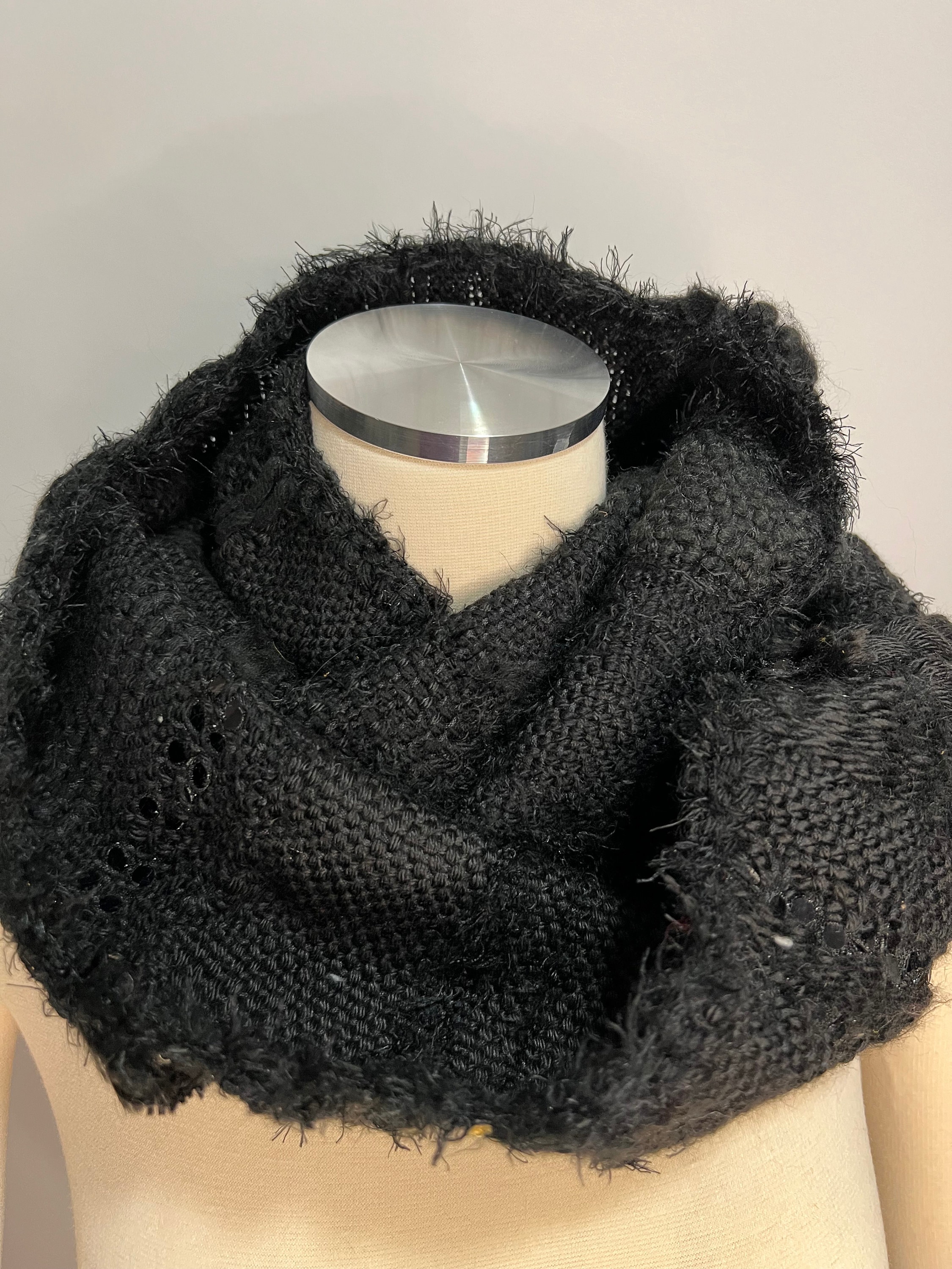 Cowl Knitting Grey Snood Scarf Womens NOAPAMPA Chunky Knit Cowl