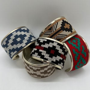 Artisan Alpaca Silver Pampa Guard Cuff Bracelet: Adjustable Argentinian Design