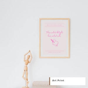Shakespeare, Romeo and Juliet, Theatre Quote, Digital Print