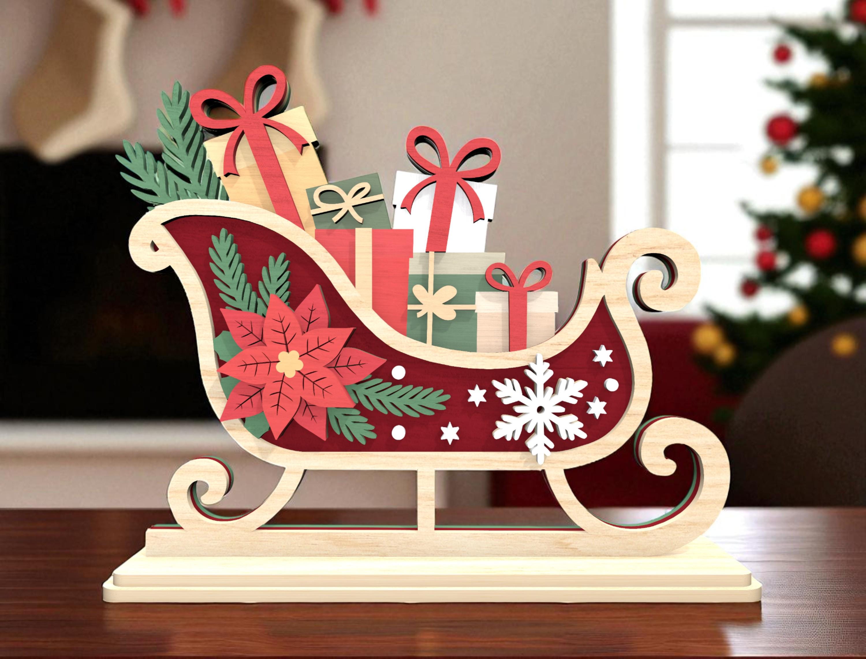 Holiday Creations - Babbo Natale in slitta con le renne - - Catawiki