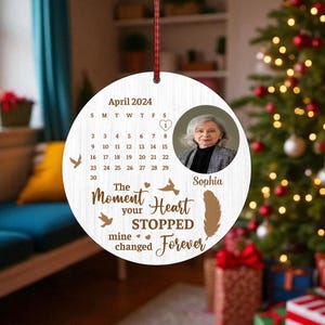 Gedenkschmuck Glowforge-Datei, Kardinal SVG, In liebevoller Erinnerung Dekoration, Laser geschnittenes Beileid, personalisierte Erinnerung SVG