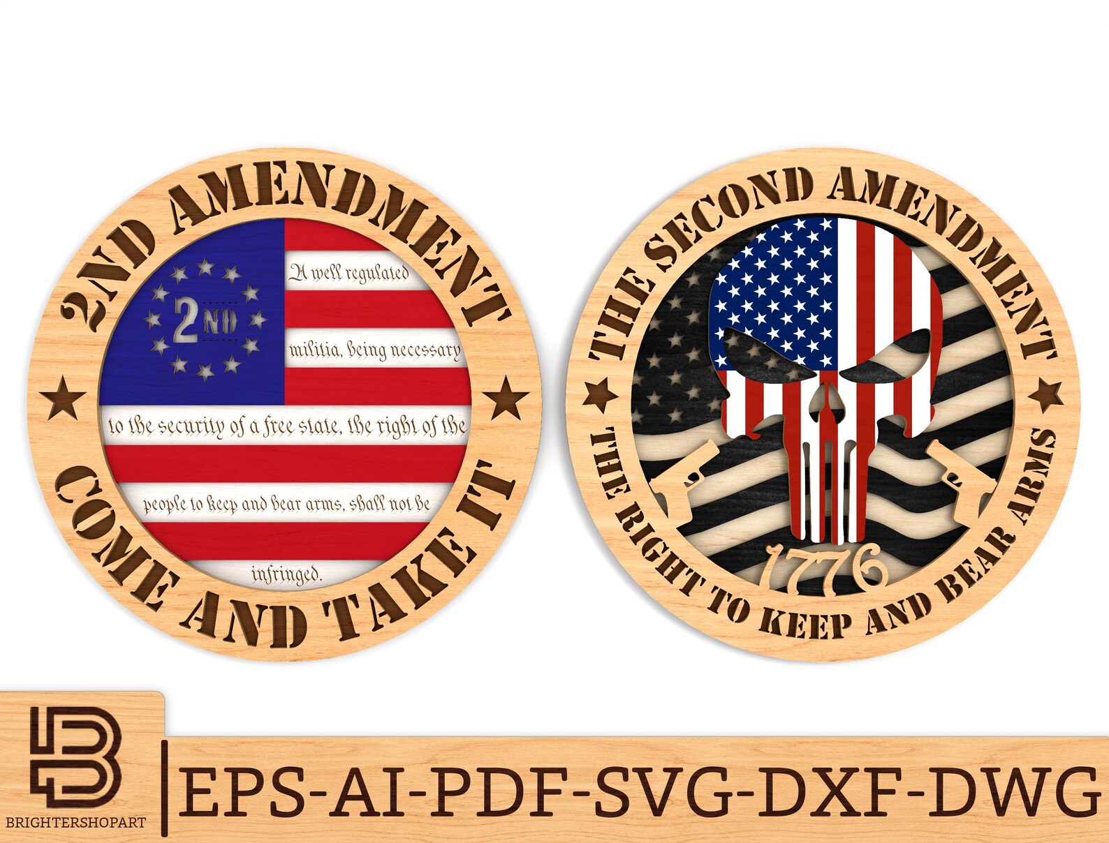 Multilayer Second Amendment Svg, US Punisher Round Sign Svg, We the ...
