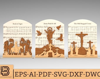 Easter Svg Files, Easter Laser Cut, Religious Easter Svg, Easter Files, Easter Decoration Svg, Easter Shelf Sitter Svg, Digital File