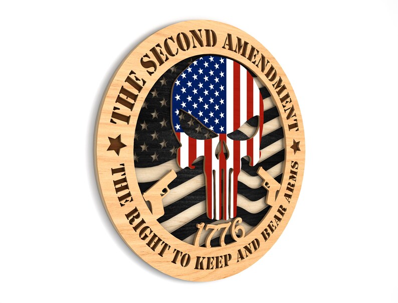 Multilayer Second Amendment Svg, US Punisher Round Sign Svg, We the ...