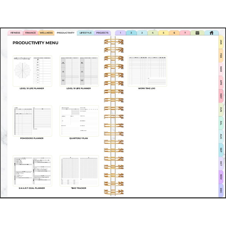 Printable 2023 Digital Planner and Journal Designed for Etsy