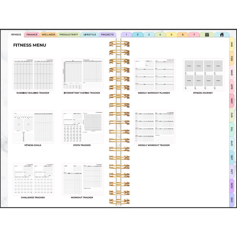 Printable 2023 Digital Planner and Journal Designed for Etsy