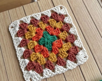 Easy Crochet Granny Square Blanket Pattern, Crochet Granny Square Pdf Pattern, Easy Granny Square Pattern for Beginners, Easy Granny Square