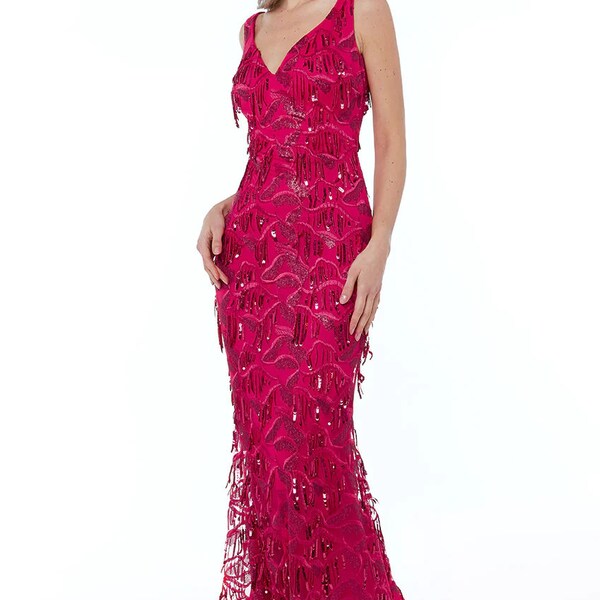 cerise pink headpiece