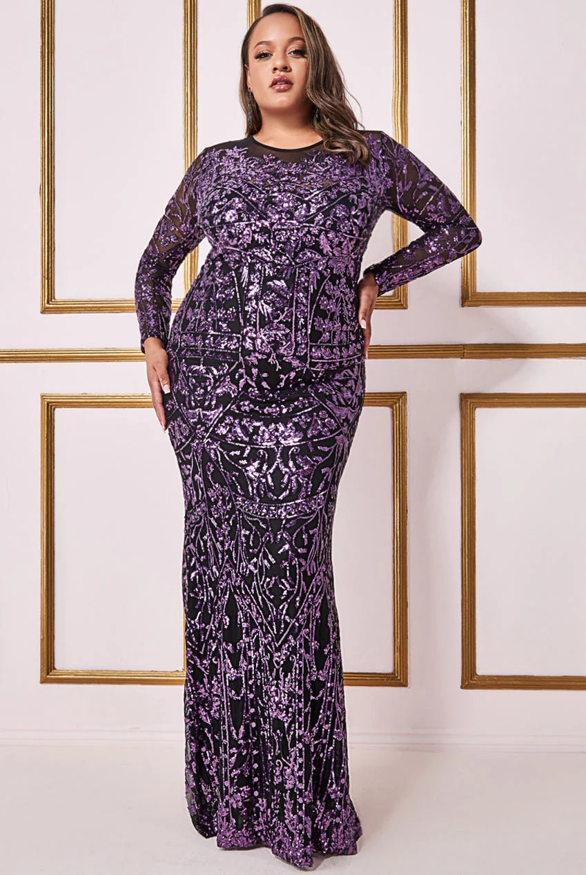 Jane ann lavender sequin maxi dress discount