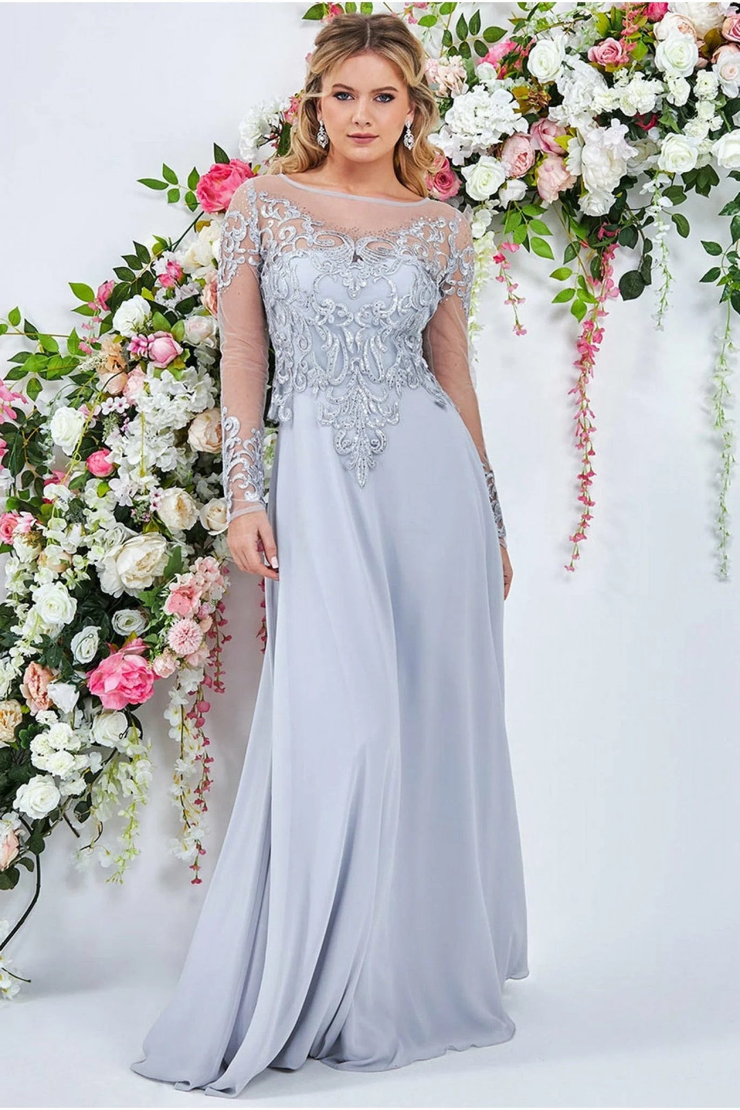 Grey Mother Of The Bride Dresses Uk Plus Size Grey Occasion Dresses Uk  Chiffon Dress Amazon