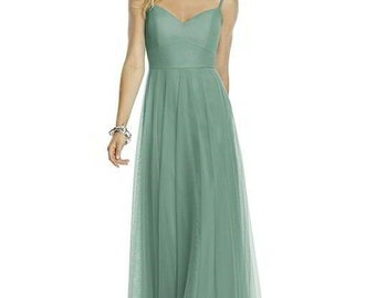 Dessy DRESS (Seagrass-Size 14) RRP 200.00 Ballgown, Prom, Cruise, Special Event, Wedding Guest, Bridesmaid