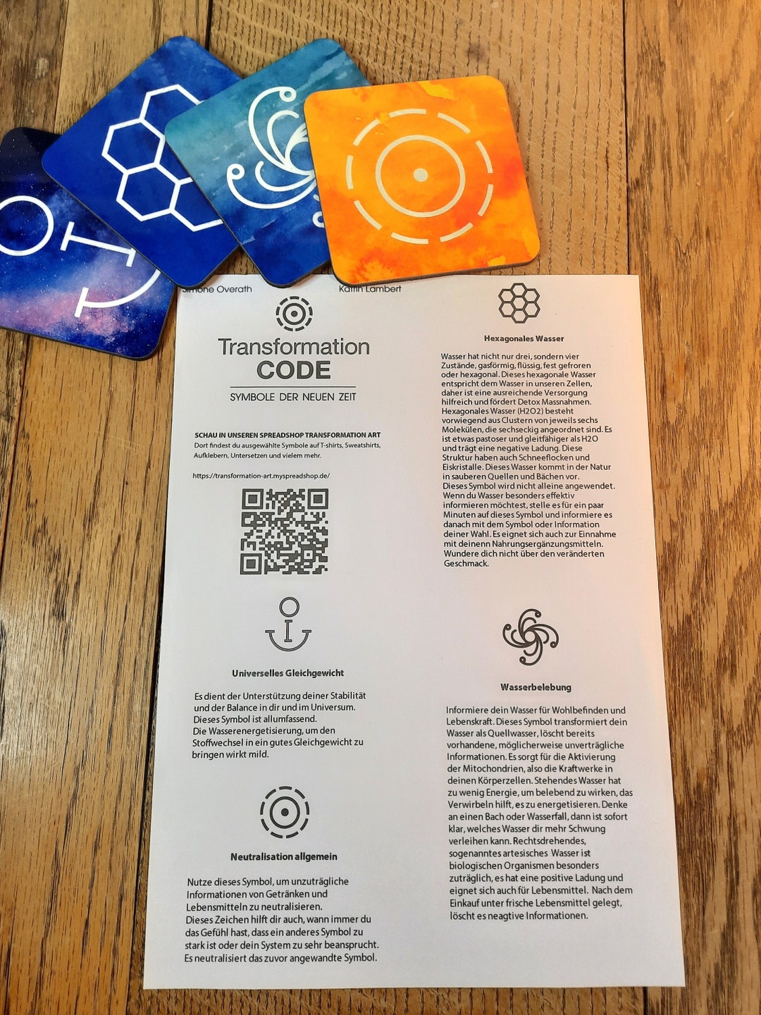 Energization Sticker Coasters for Water Energization | Energy Work | Working With Symbols - Etsy