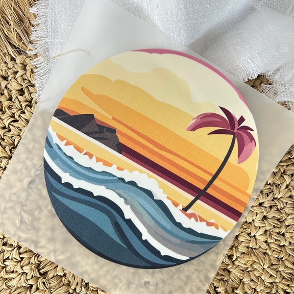Bügelbild Beach Sonnenuntergang Sommer Shirt