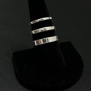 Solid .925 Sterling Silver Flat Plain Wedding Band Ring UNISEX 2MM, 3MM, 4MM, 5MM