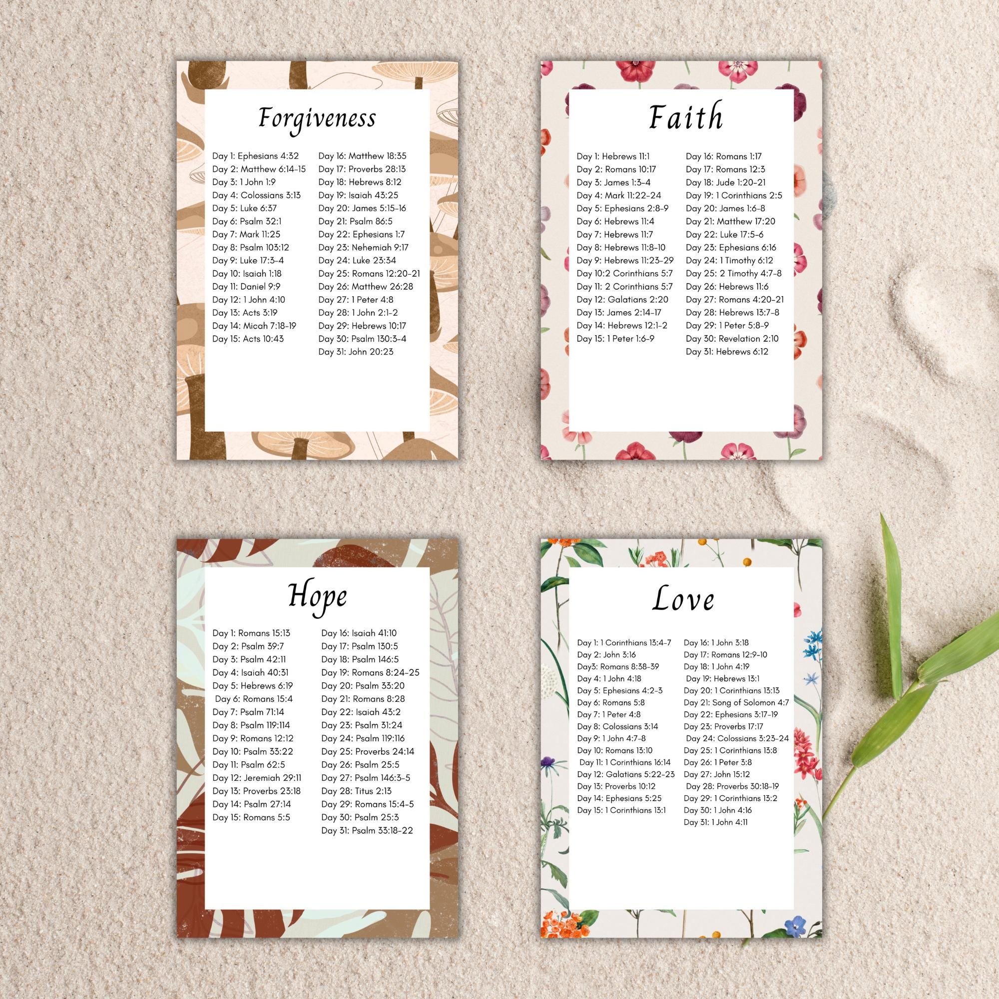 Scripture Writing Plan Printable – 12-month Bible Study & Scripture ...
