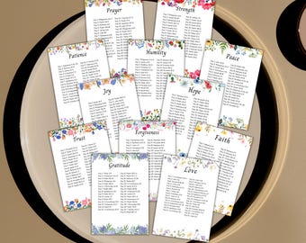 Scripture Writing Plan Printable – 12-Month Bible Study & Scripture Journal – Daily Bible Writing PDF – Christian Devotional Digital