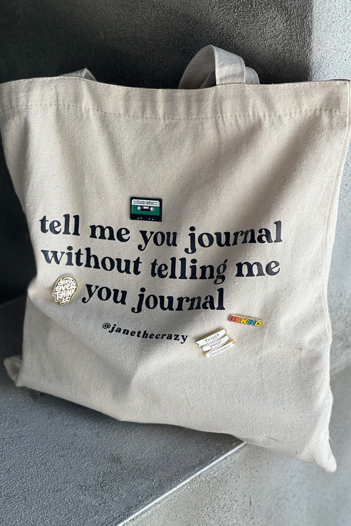 The Journal Club Tote Bag Eco Tote Bag Journal Accessory 